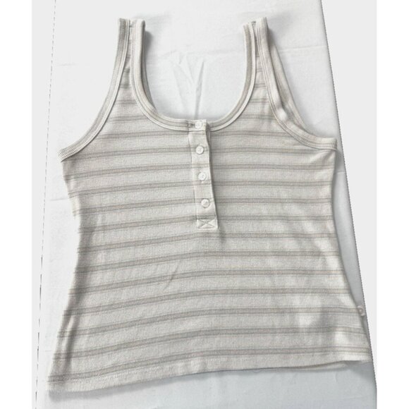 Old Navy Womens Pastel Ice Cream Stripe Tank M Y2K Retro Dopamine Summer Cute - Picture 1 of 8